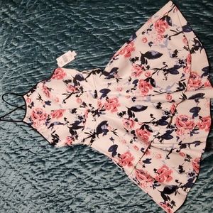 Floral spaghetti strap desss